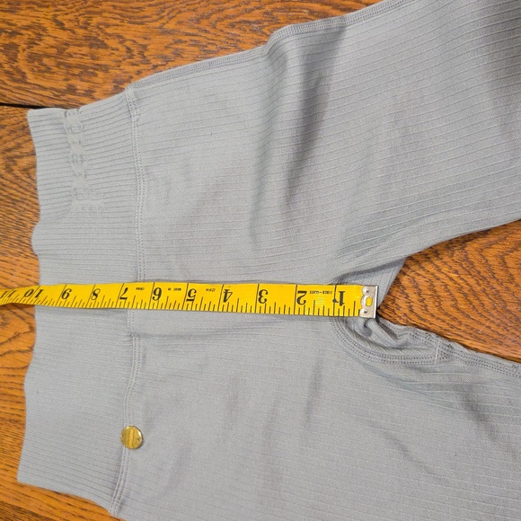 Pomme Light Gray Equestrian Silicone Full Seat Riding Tights Breeches Size XS - Picture 4 of 13